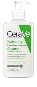 CeraVe Crema hidratante para limpiar espuma, removedor de maquillaje