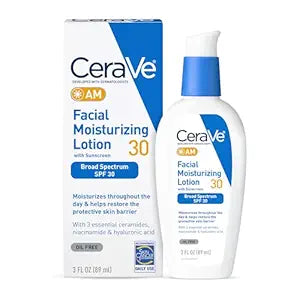 CeraVe AM Loción hidratante facial con SPF 30