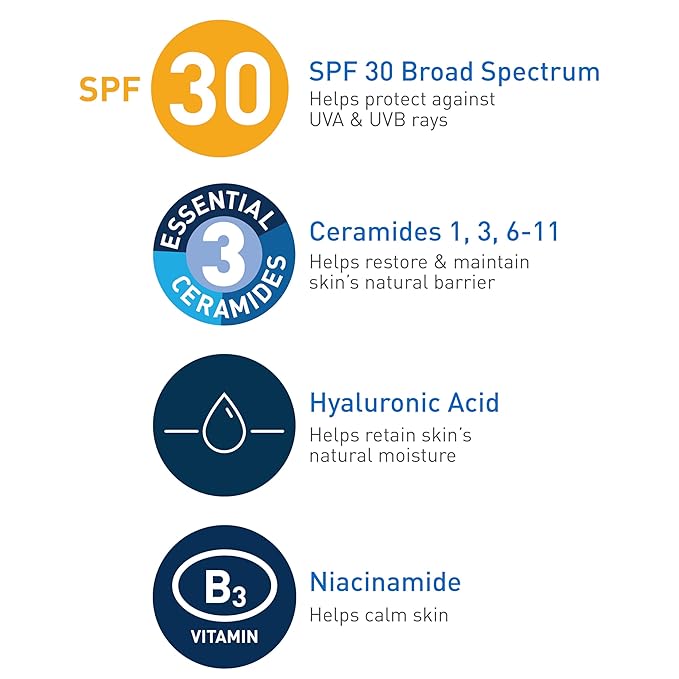 CeraVe AM Loción hidratante facial con SPF 30